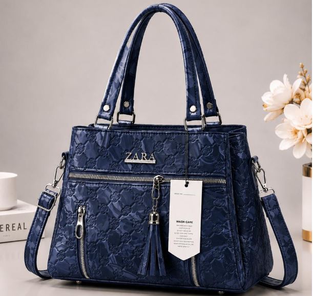 ZARA Style Premium Ladies Handbag – Elegant Quilted Shoulder & Crossbody Bag with Multiple Pockets (New Collection)