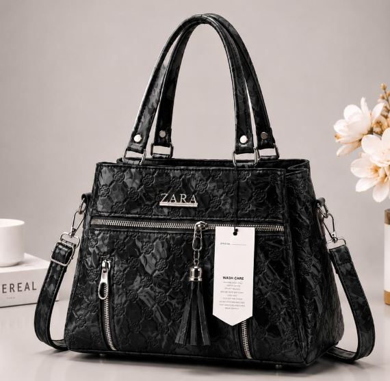 ZARA Style Premium Ladies Handbag – Elegant Quilted Shoulder & Crossbody Bag with Multiple Pockets (New Collection)