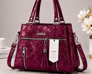 ZARA Style Premium Ladies Handbag – Elegant Quilted Shoulder & Crossbody Bag with Multiple Pockets (New Collection)