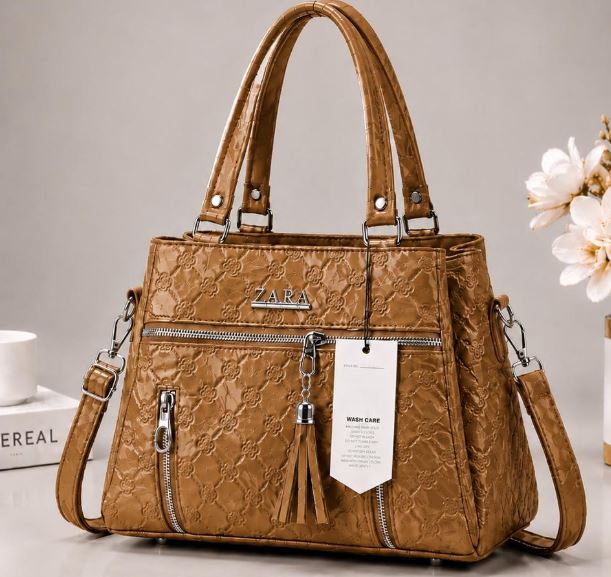 ZARA Style Premium Ladies Handbag – Elegant Quilted Shoulder & Crossbody Bag with Multiple Pockets (New Collection)