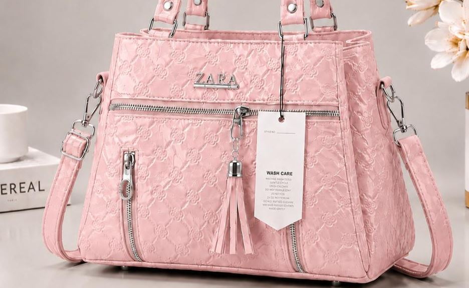 ZARA Style Premium Ladies Handbag – Elegant Quilted Shoulder & Crossbody Bag with Multiple Pockets (New Collection)