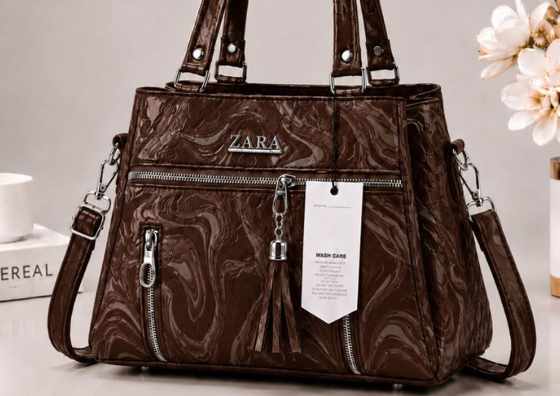 ZARA Style Premium Ladies Handbag – Elegant Quilted Shoulder & Crossbody Bag with Multiple Pockets (New Collection)