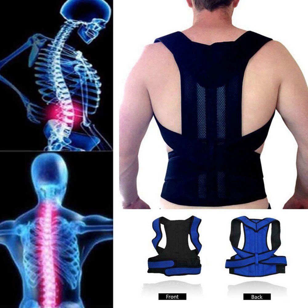 Posture Corrector Back Support Brace With Breathable Material And Fully Adjustable Velcro Straps (Extra Large)