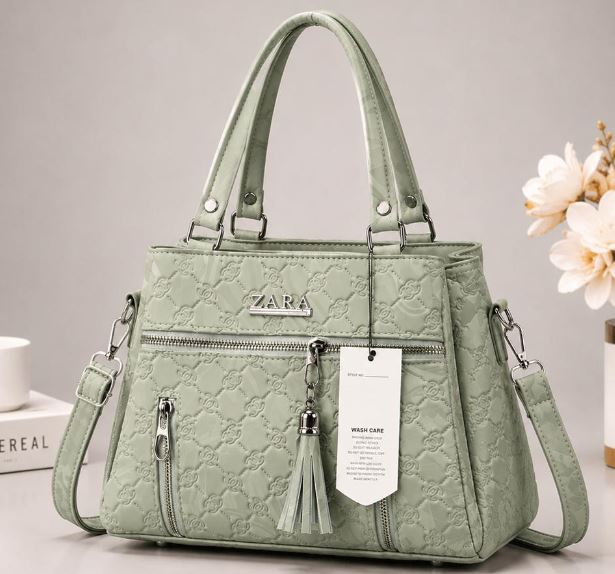 ZARA Style Premium Ladies Handbag – Elegant Quilted Shoulder & Crossbody Bag with Multiple Pockets (New Collection)