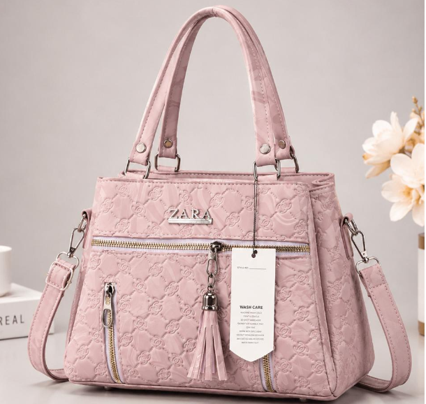 ZARA Style Premium Ladies Handbag – Elegant Quilted Shoulder & Crossbody Bag with Multiple Pockets (New Collection)
