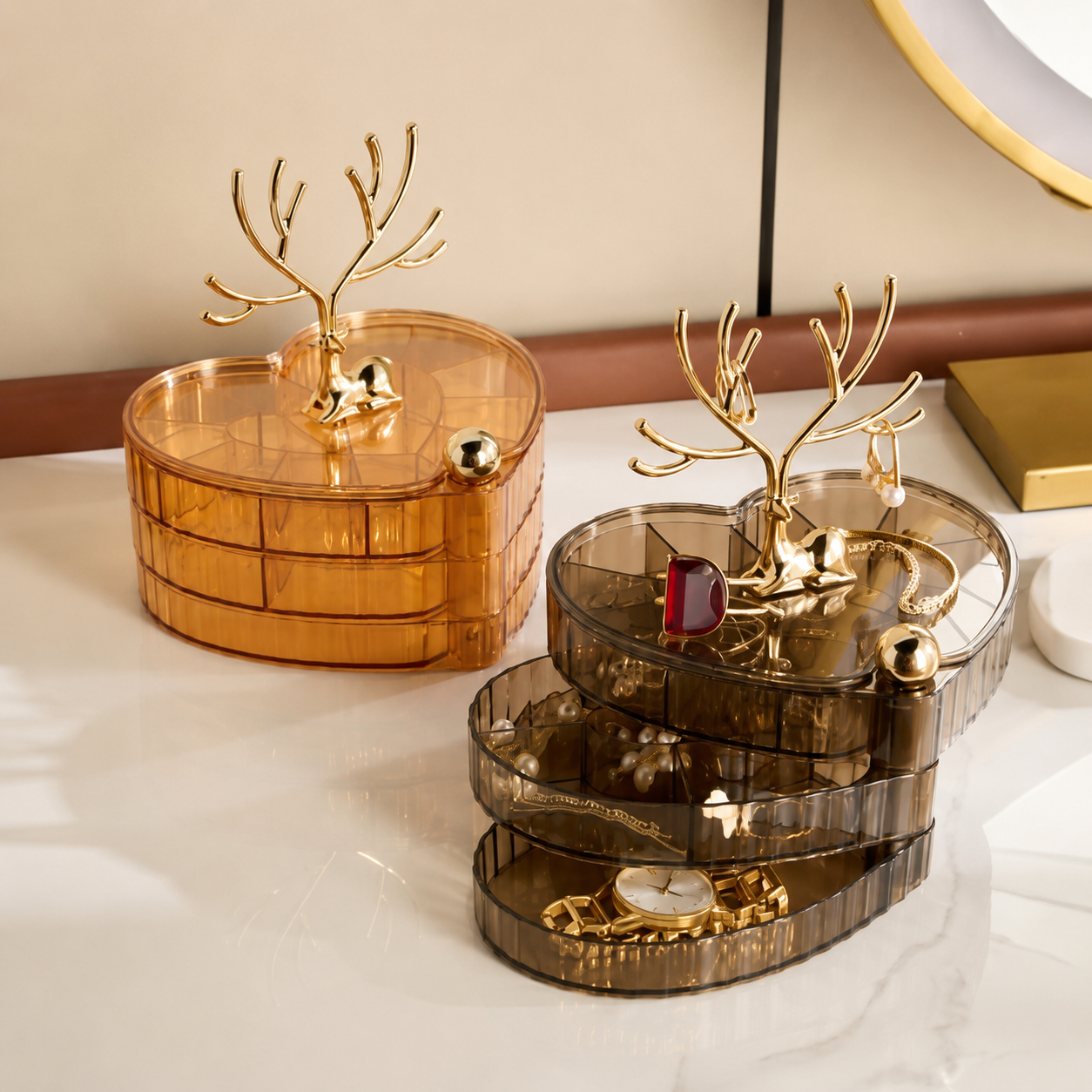 Heart Shaped Jewellery Organiser