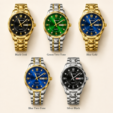 Luxury Diamond-Style Quartz MEN Watch