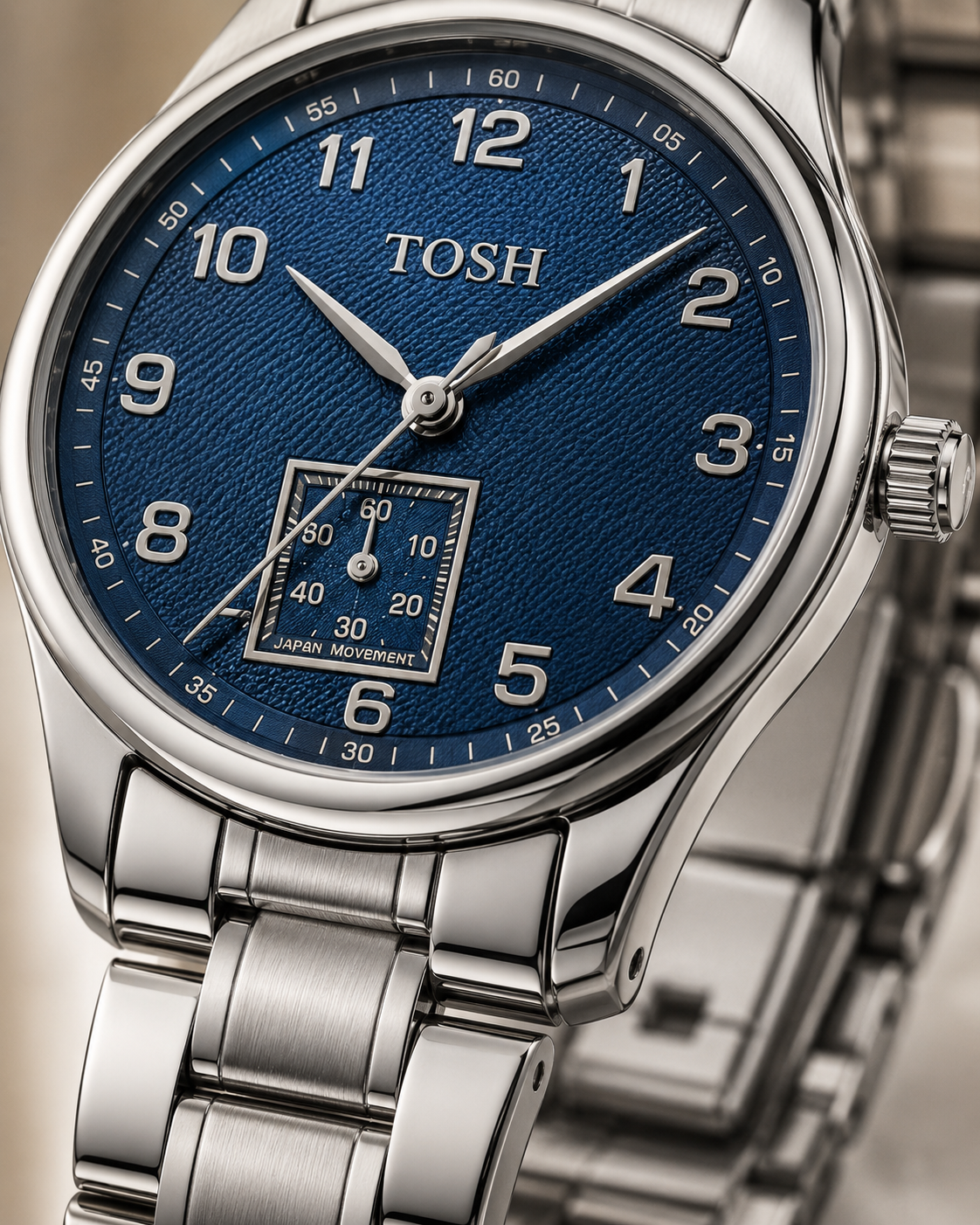 TOSH Precision & Style Stainless Steel Analog Watch for Couples