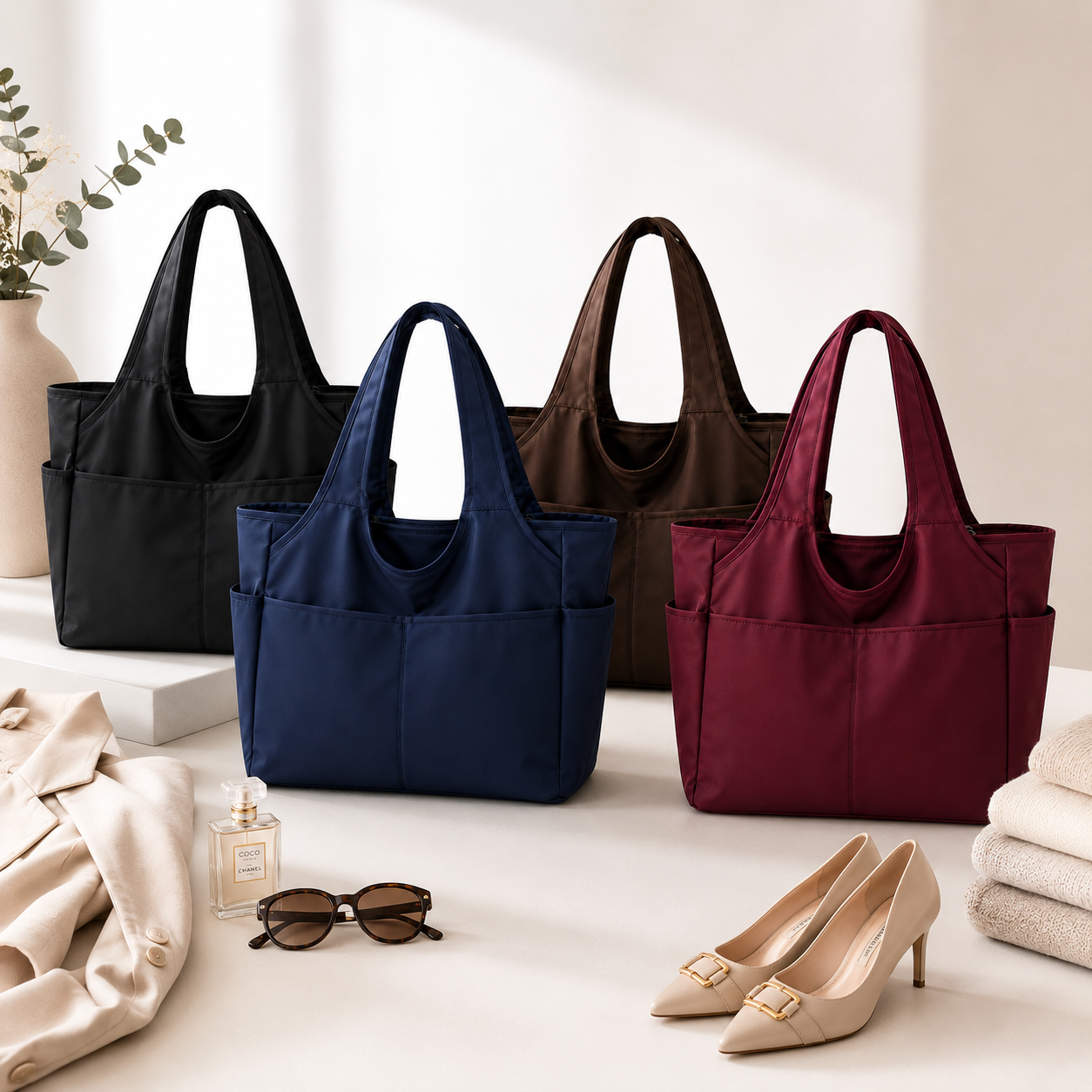 Premium Large Capacity Tote Bag for Women – Stylish Office, University & Daily Use Handbag