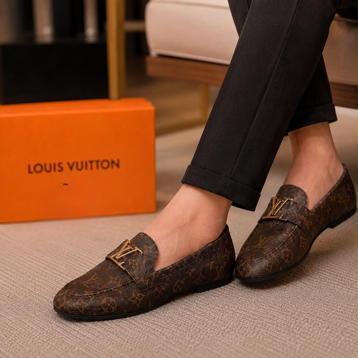 LV Loafer Shoes for Girls