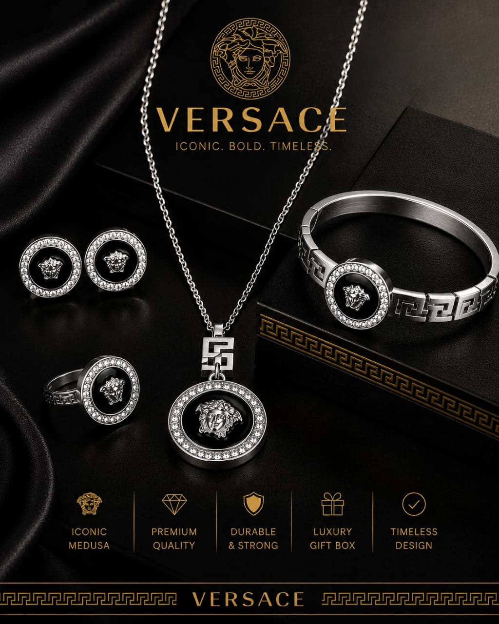 Imported Medusa Style Jewelry Set for Women