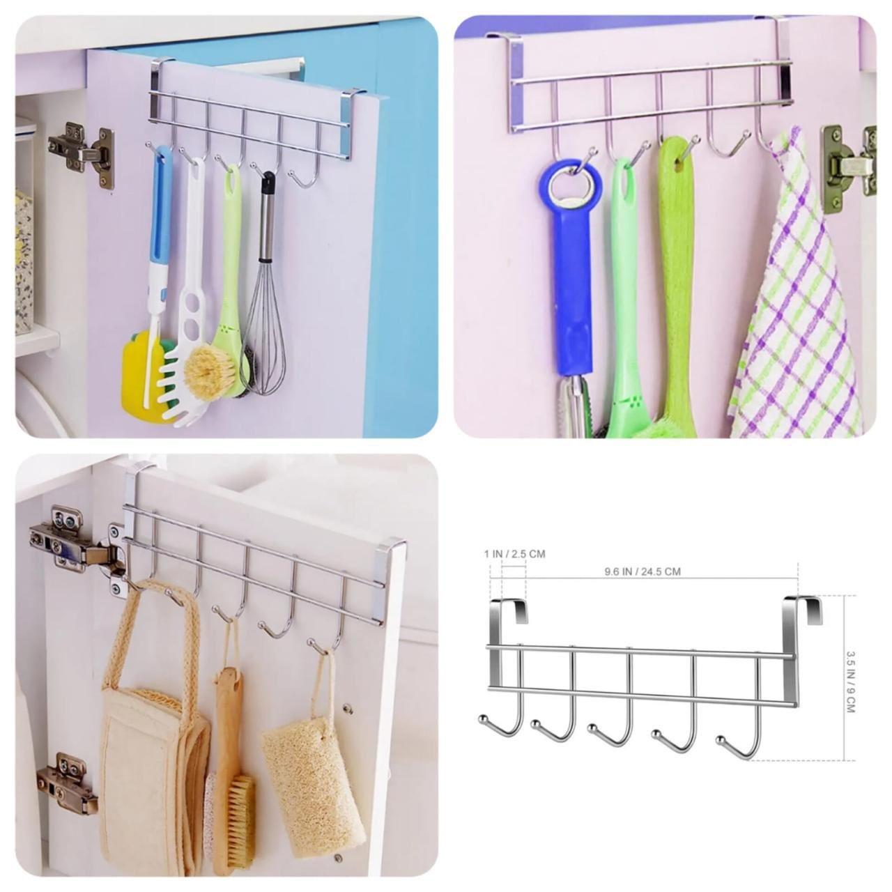 Over The Door Cabinet Hook Rack