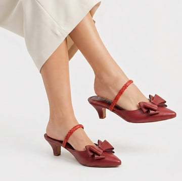 Women’s Bow Slingback Kitten Heels