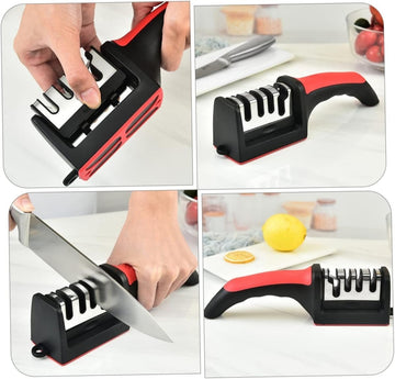 2-in-1 Knife Sharpener & Kitchen Knife Holder