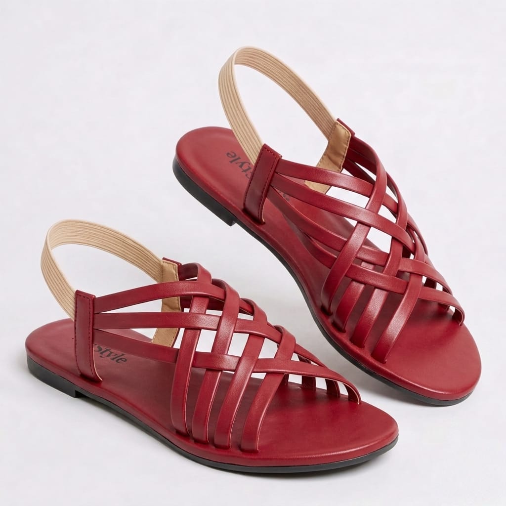 Women’s Woven Strap Flat Slingback Sandals
