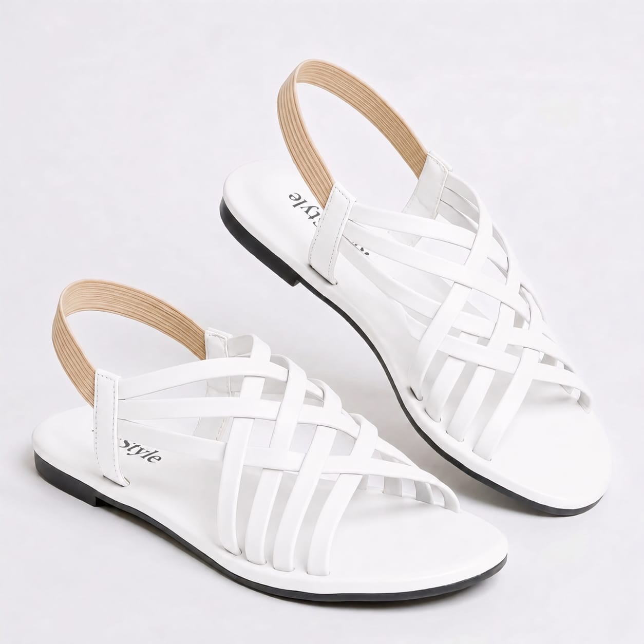 Women’s Woven Strap Flat Slingback Sandals
