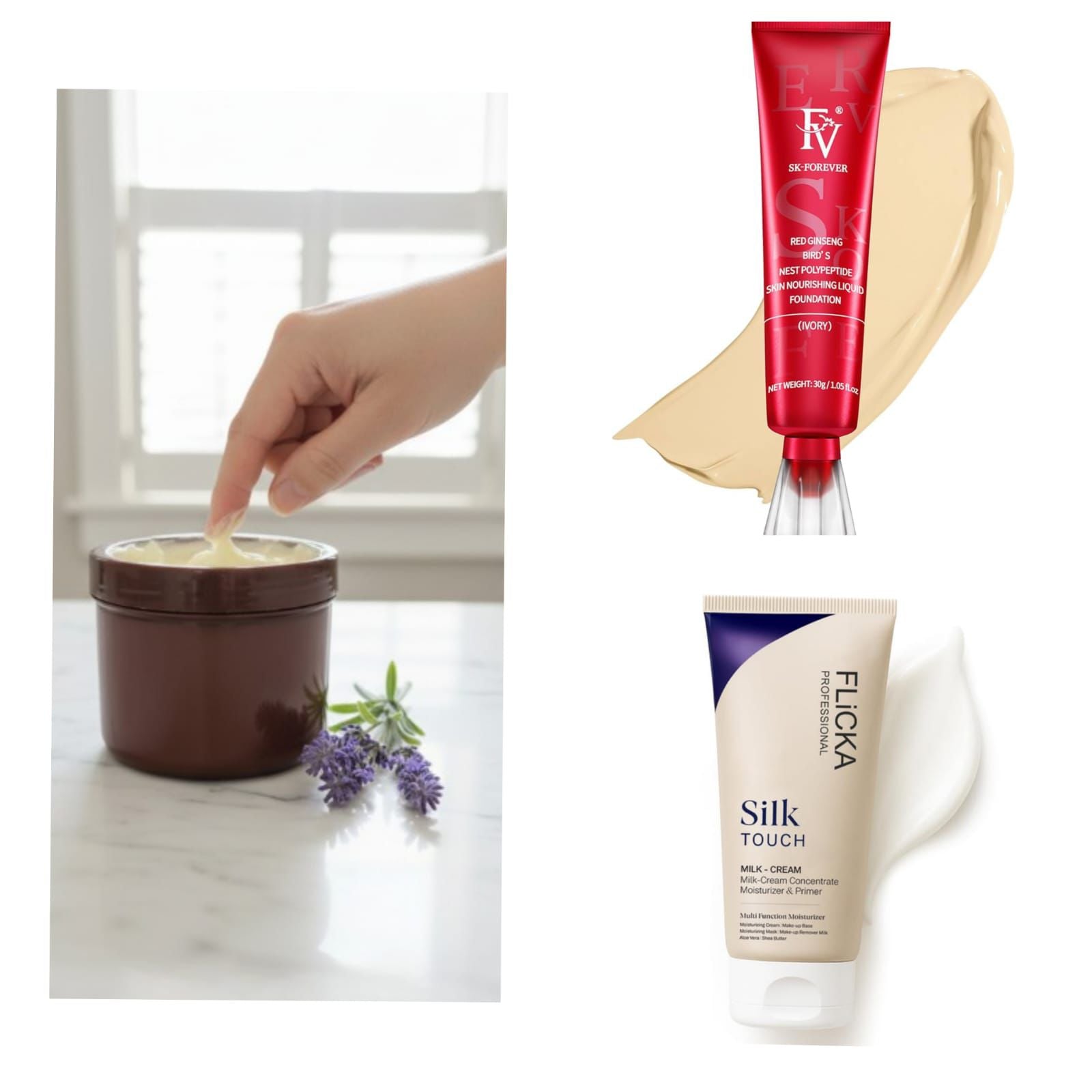 3-Piece Beauty Glow Deal – Zafrani Cream, Flicka Moisturizer & FV Foundation