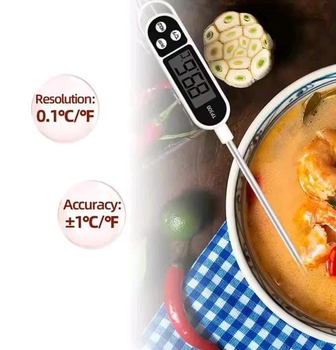 Digital Food Thermometer Probe – Instant Read Cooking Temperature Meter (TP300)