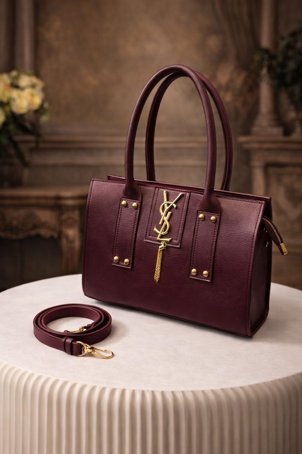 Premium YSL Style Ladies Handbag – Elegant Designer Shoulder Bag with Detachable Strap (Multi Colors)