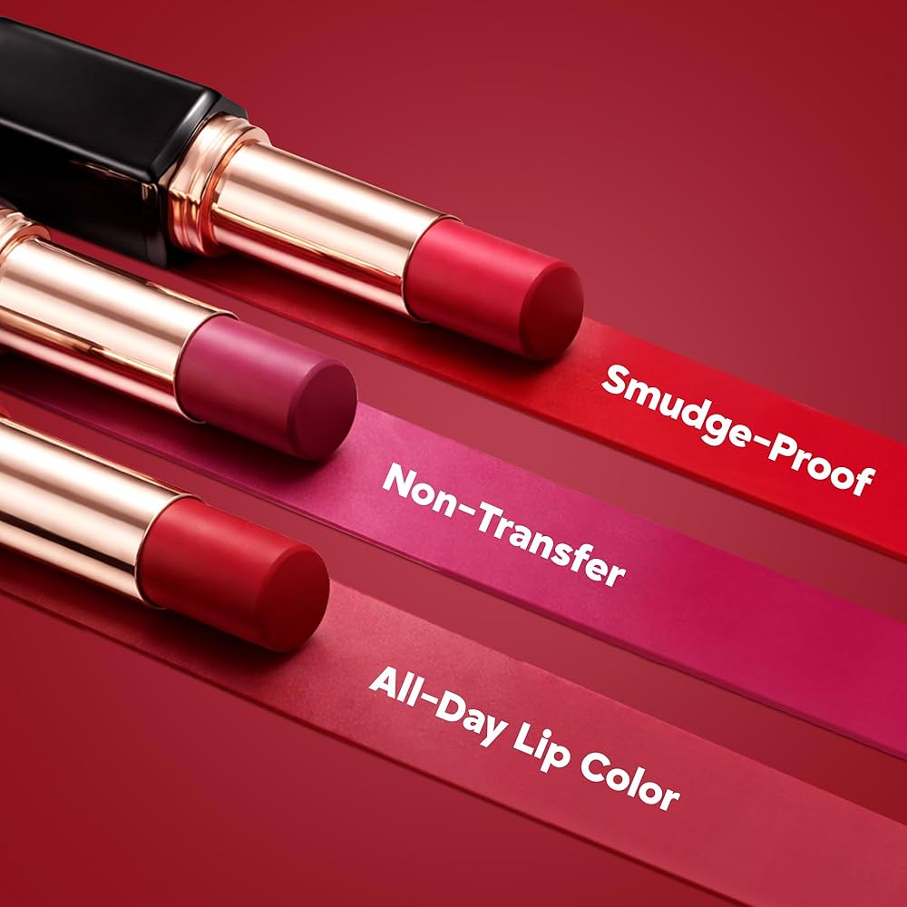 Maliao Super Matte Made To Stay Non-Transfer Lipstick | 24H Long Lasting Velvet Matte Lip Color | Waterproof Smudge-Proof Lipstick