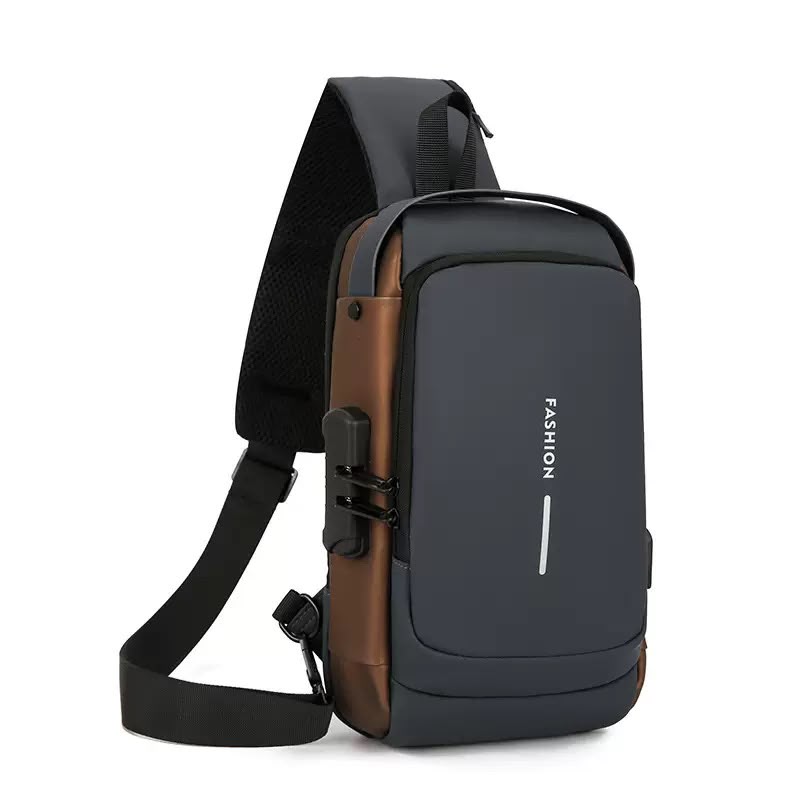 Premium Anti-Theft Sling Bag with Password Lock – High-Capacity Crossbody Shoulder Chest Pack with Smooth Zipper for Travel, Tech, and Daily Commuting