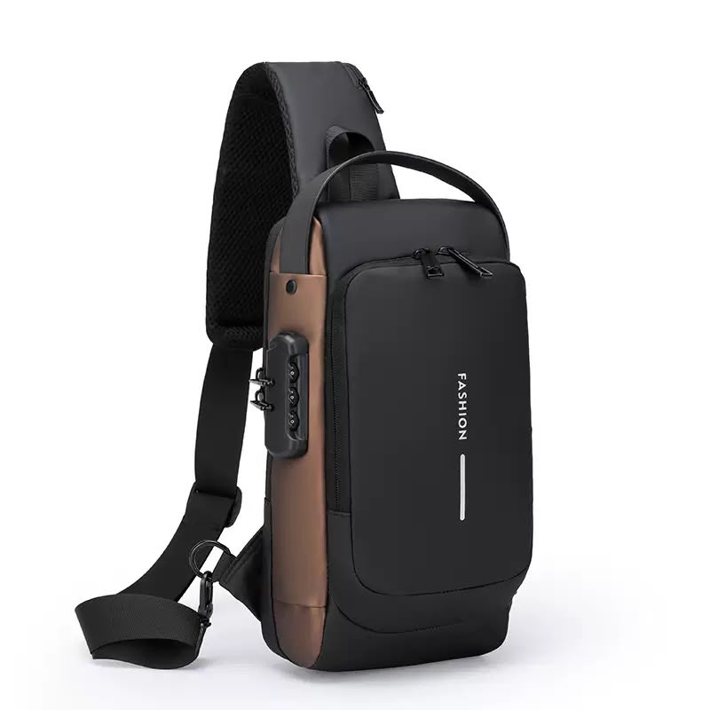 Premium Anti-Theft Sling Bag with Password Lock – High-Capacity Crossbody Shoulder Chest Pack with Smooth Zipper for Travel, Tech, and Daily Commuting