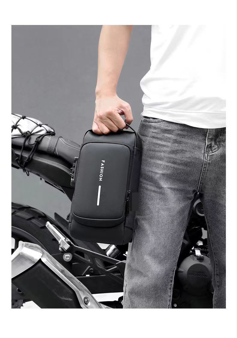 Premium Anti-Theft Sling Bag with Password Lock – High-Capacity Crossbody Shoulder Chest Pack with Smooth Zipper for Travel, Tech, and Daily Commuting