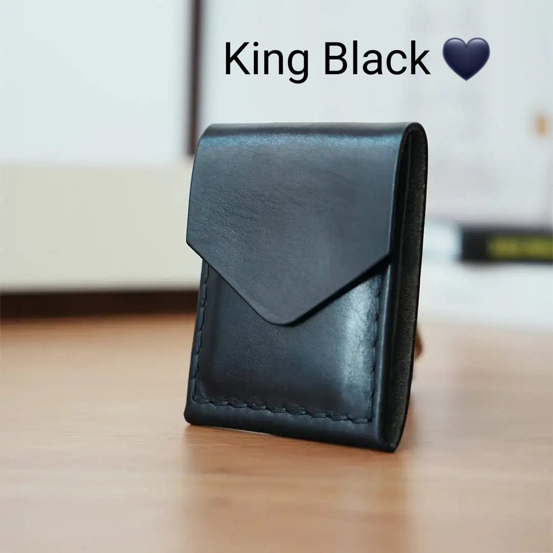 Premium Genuine Cow Leather Slim Wallet with Card Holder – Minimalist Vertical Design