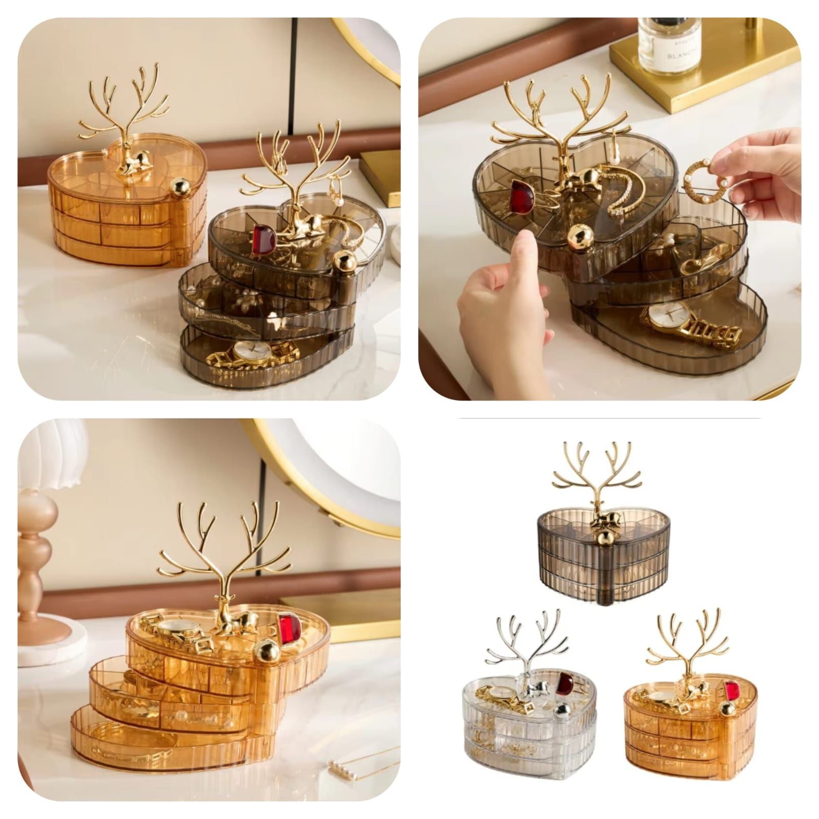 Heart Shaped Jewellery Organiser