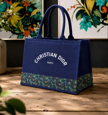 Luxury Floral Canvas Tote Bag for Women | Premium Designer Style Handbag