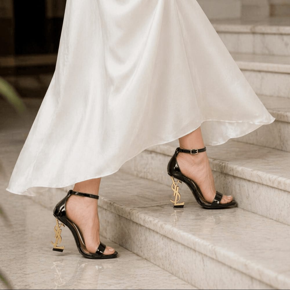 Saint Laurent (YSL) Heel Sandals – Imported