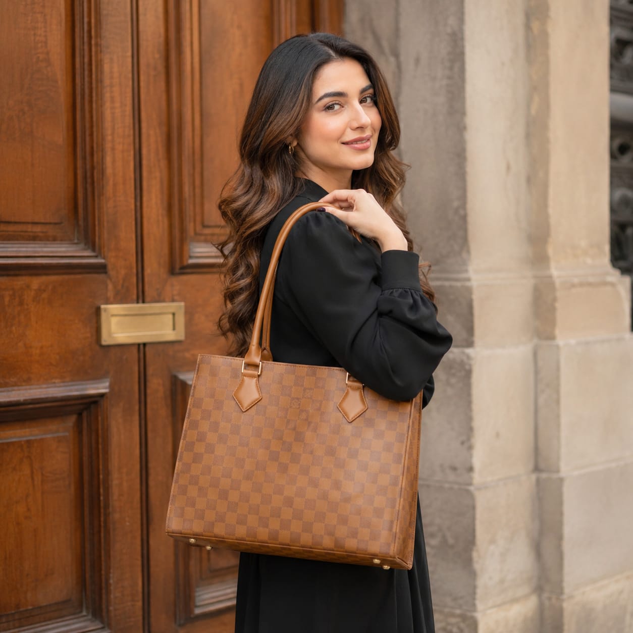 Handbag Set with Shoulder Strap