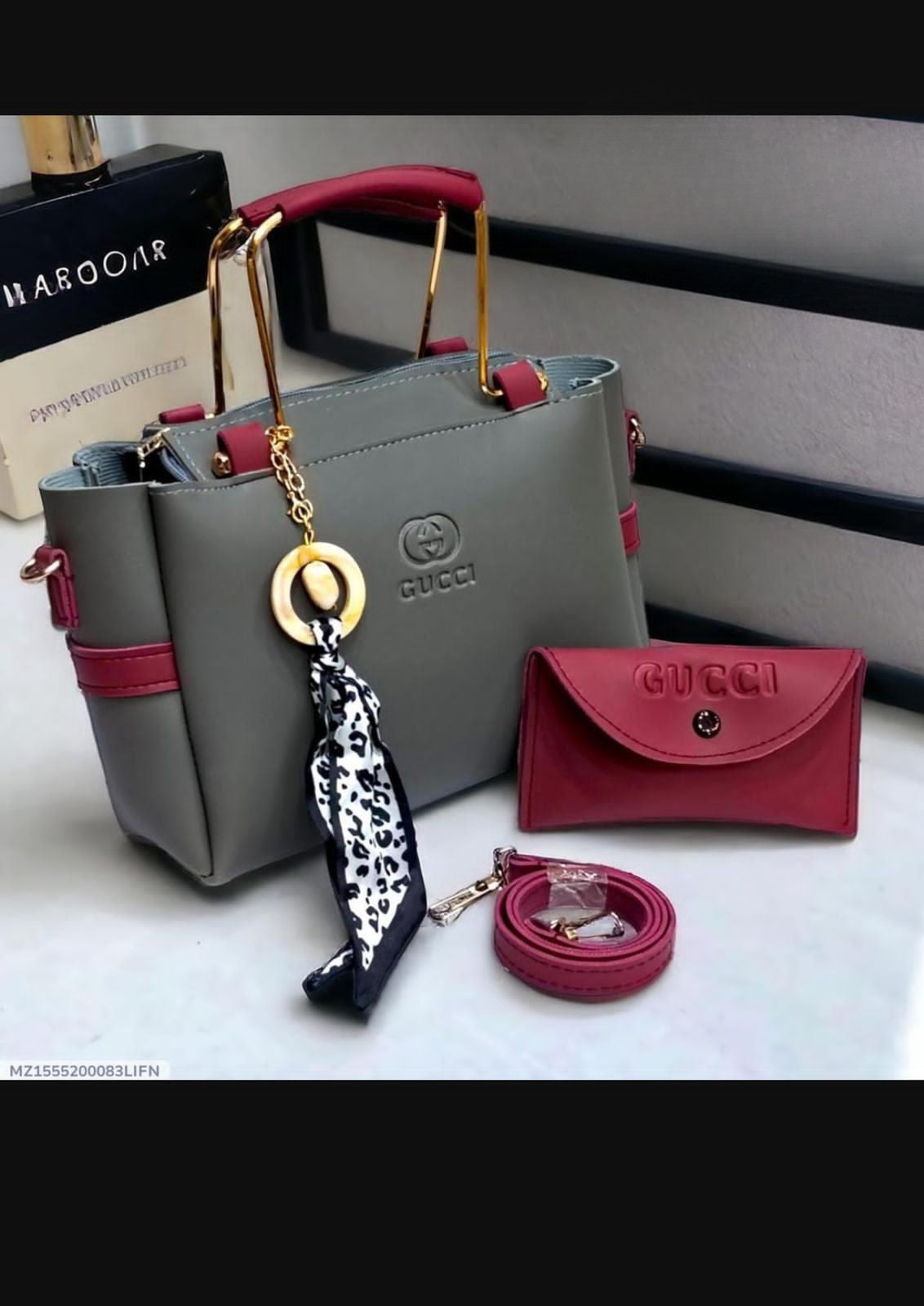 Luxury Women Designer Style Handbag Set – 4-in-1 Tote Bag with Mini Pouch, Wallet & Adjustable Strap