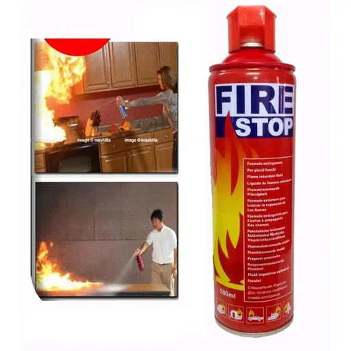 Fire Stop Spray 500 ml Portable firee Extinguisher Can Stop firee Safety Foam Non Toxic Environmentally Safe Ozone Friendly Formula Easy To Operate And Enjoys High firee Fighting Efficiency And Long Term Storage