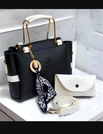 Luxury Women Designer Style Handbag Set – 4-in-1 Tote Bag with Mini Pouch, Wallet & Adjustable Strap
