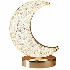 Moon Table Lamp Touch Nightstand Lamp 3 Color Mode