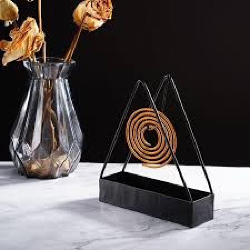 Creative Iron Mosquito Coil Holder Stable Triangular Fireproof Hanging Mosquito Coil Tray Home Supplies